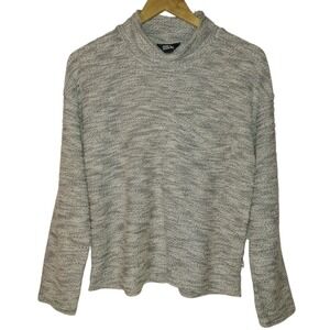 Eddie Bauer Sweater Women's Small Textured Pullover Long Sleeve Mock Neck